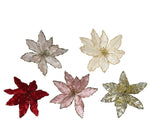 Assorted glitter poinsettia